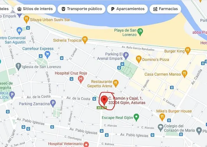 Apto Ramón Y Cajal,1- Céntrico Y Cerca De Playa San Lorenzo-3hab Garaje Opc Appartement Gijón