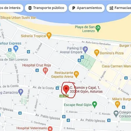 Apto Ramón Y Cajal,1- Céntrico Y Cerca De Playa San Lorenzo-3hab Garaje Opc Apartamento Gijón