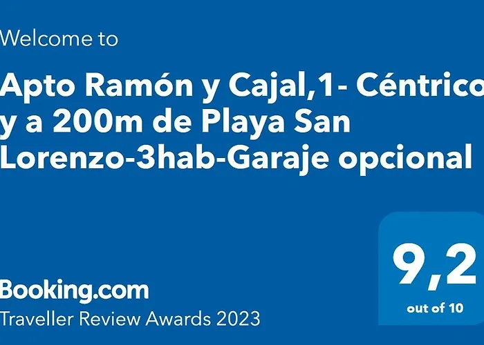 Apto Ramon Y Cajal,1- Centrico Y Cerca De Playa San Lorenzo-3hab Garaje Opc *